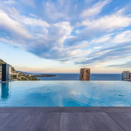 Monaco View, Pool, Garage, 100 M2 Terrace *
