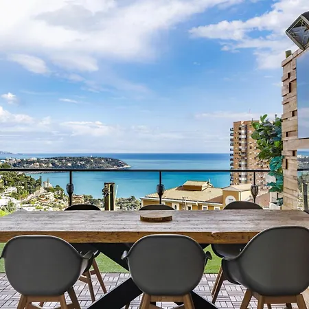 Monaco View, Pool, Garage, 100 M2 Terrace Daire Beausoleil