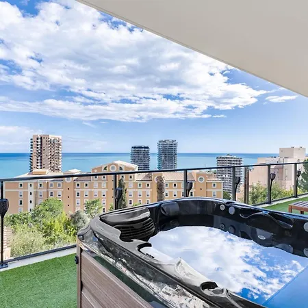 Monaco View, Pool, Garage, 100 M2 Terrace Apartman *