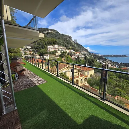Monaco View, Pool, Garage, 100 M2 Terrace Apartman Beausoleil