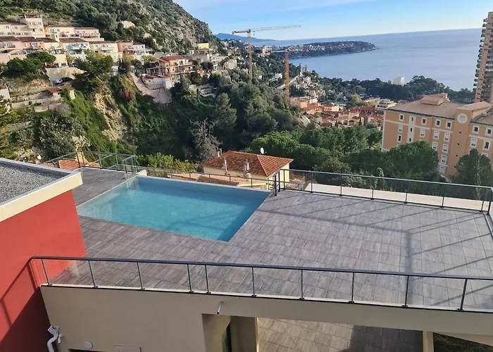 Monaco View, Pool, Garage, 100 M2 Terrace 博索莱伊
