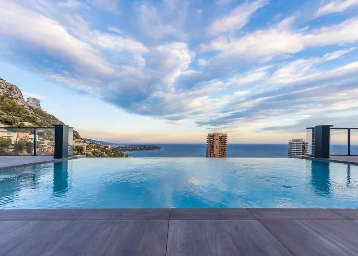 Monaco View, Pool, Garage, 100 M2 Terrace *
