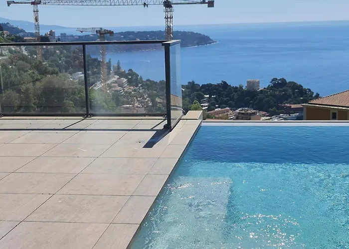 Monaco View, Pool, Garage, 100 M2 Terrace 博索莱伊