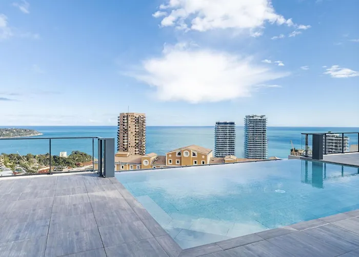 Monaco View, Pool, Garage, 100 M2 Terrace Appartement
